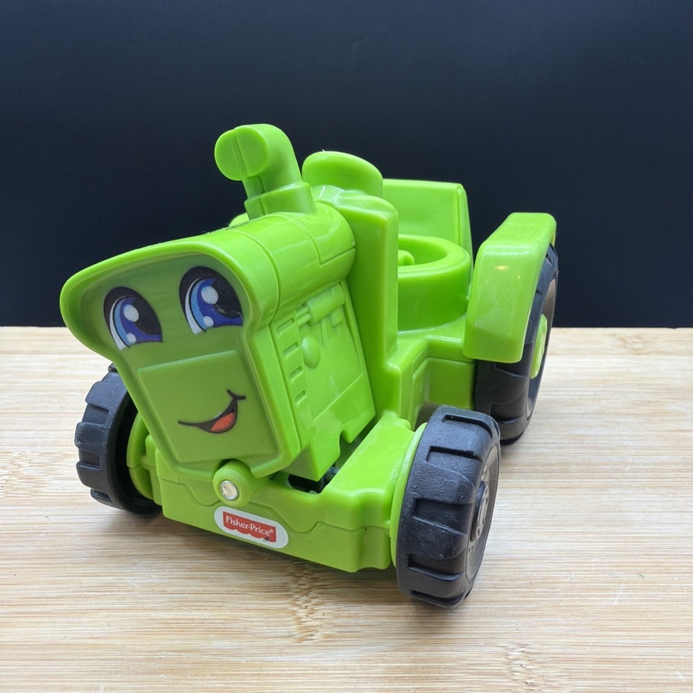 Fisher-Price Little People Green Tractor Vehicle